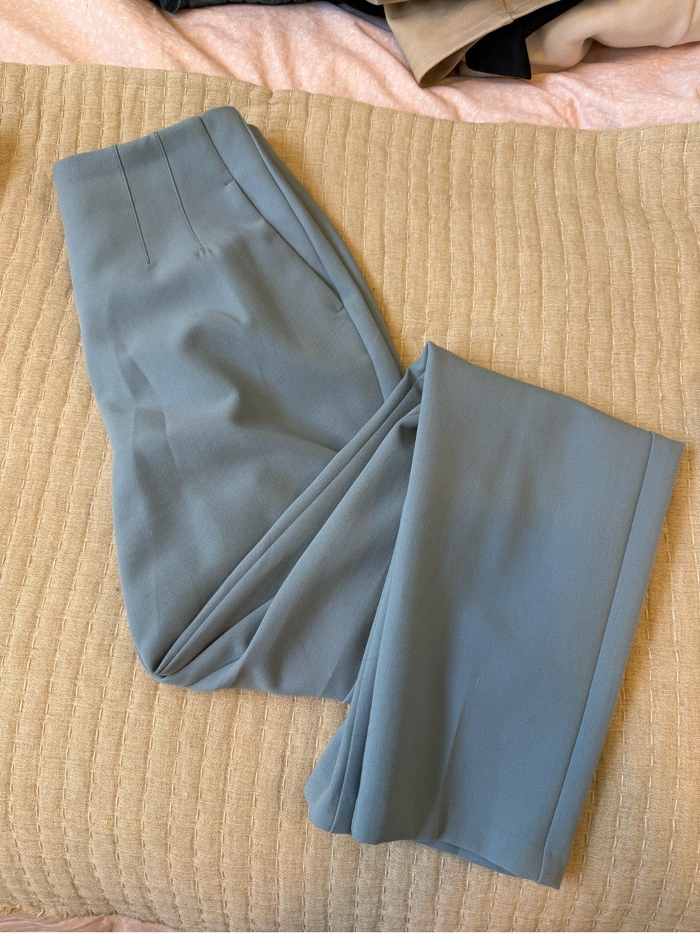 Dynamite Slim Straight Pants in Slate Blue